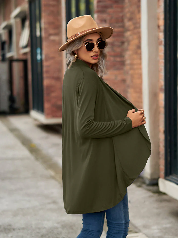 Open Front Long Sleeve Cardigan - Image 7