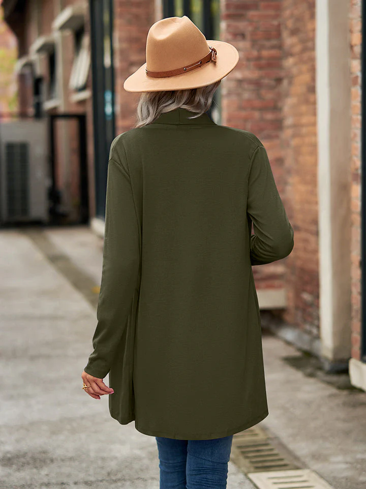 Open Front Long Sleeve Cardigan - Image 8