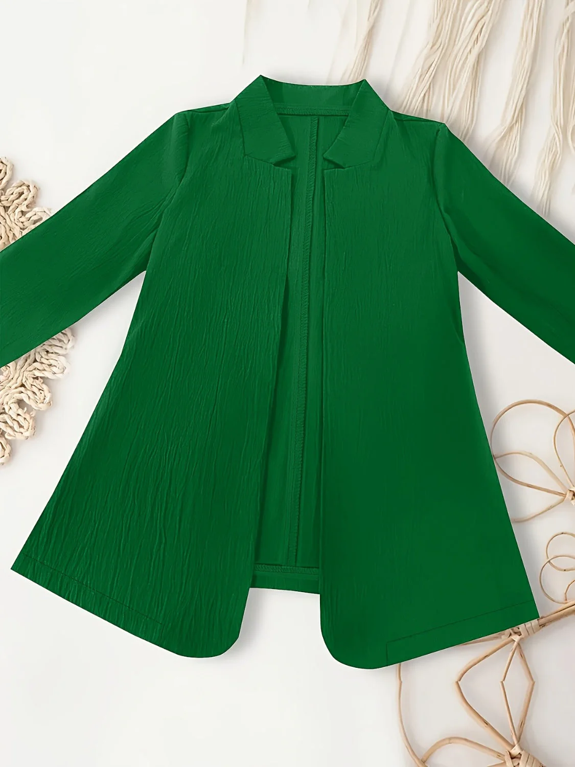 Open Front Long Sleeve Jacket - Image 4
