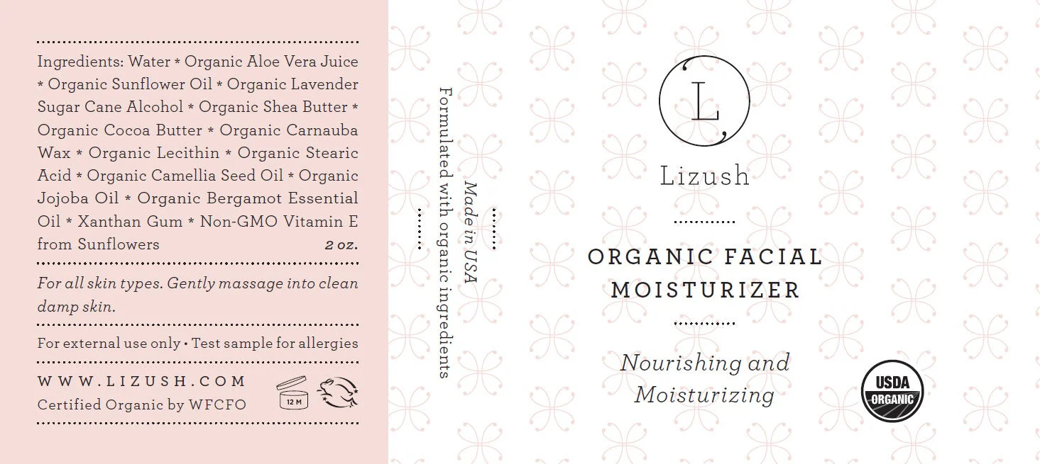 ORGANIC FACIAL MOISTURIZER Nourishing and Moisturizing by Lizush - Image 3