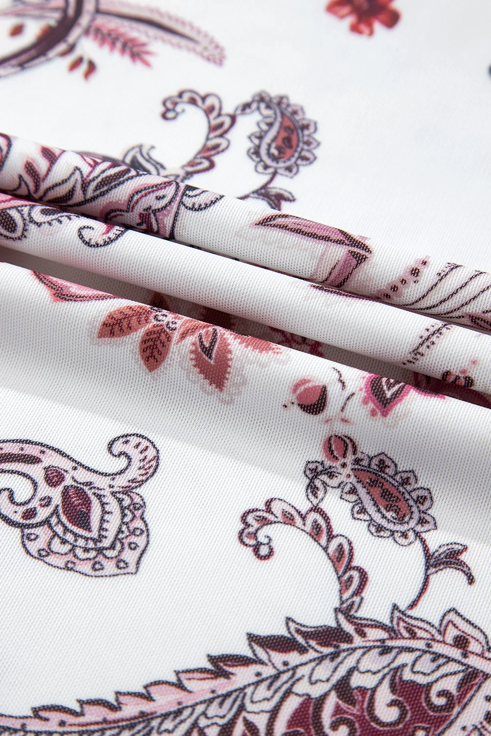 Paisley Mock Neck T Shirt - Image 9