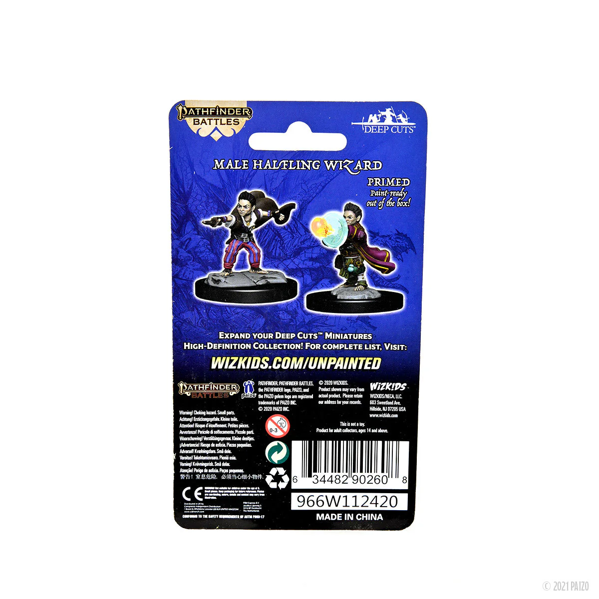 Pathfinder Battles: Deep Cuts - Halfling Wizard Male - Image 3