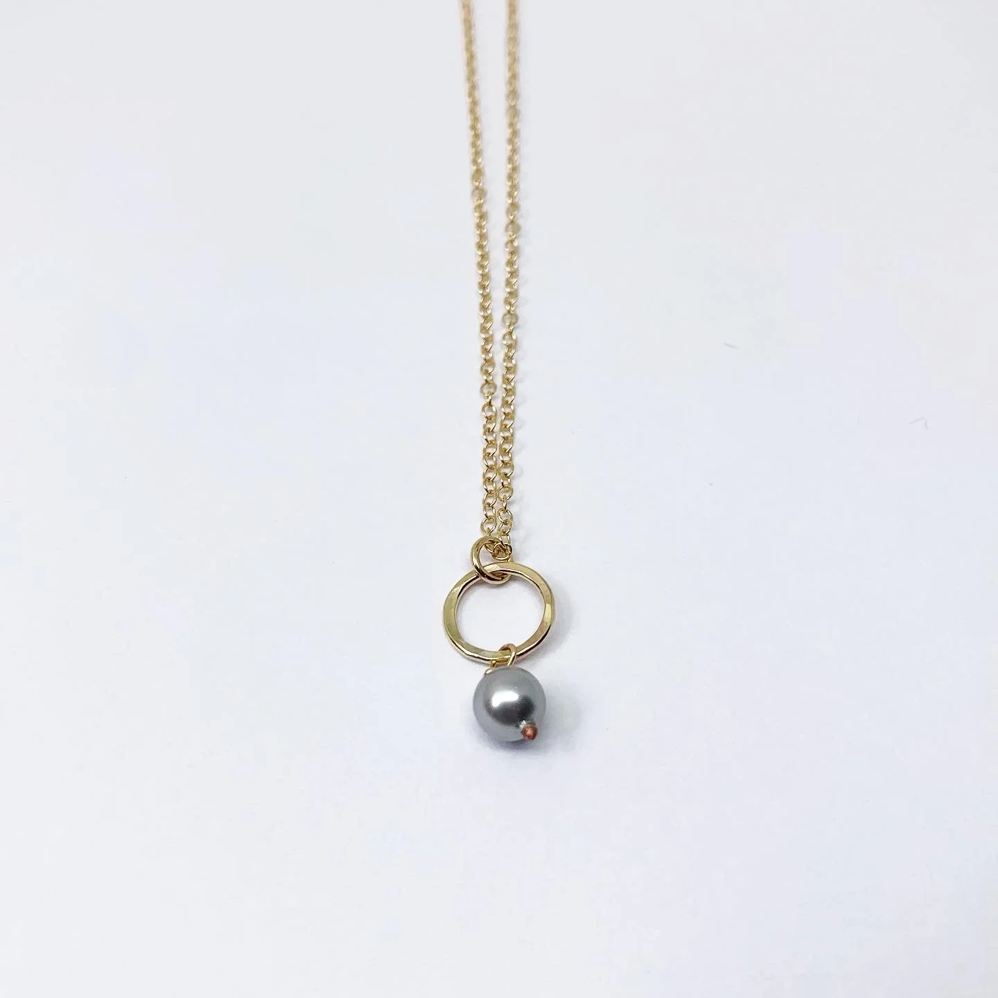 Pearl Drop Charm Necklace by Jennifer Cervelli Jewelry - Image 11