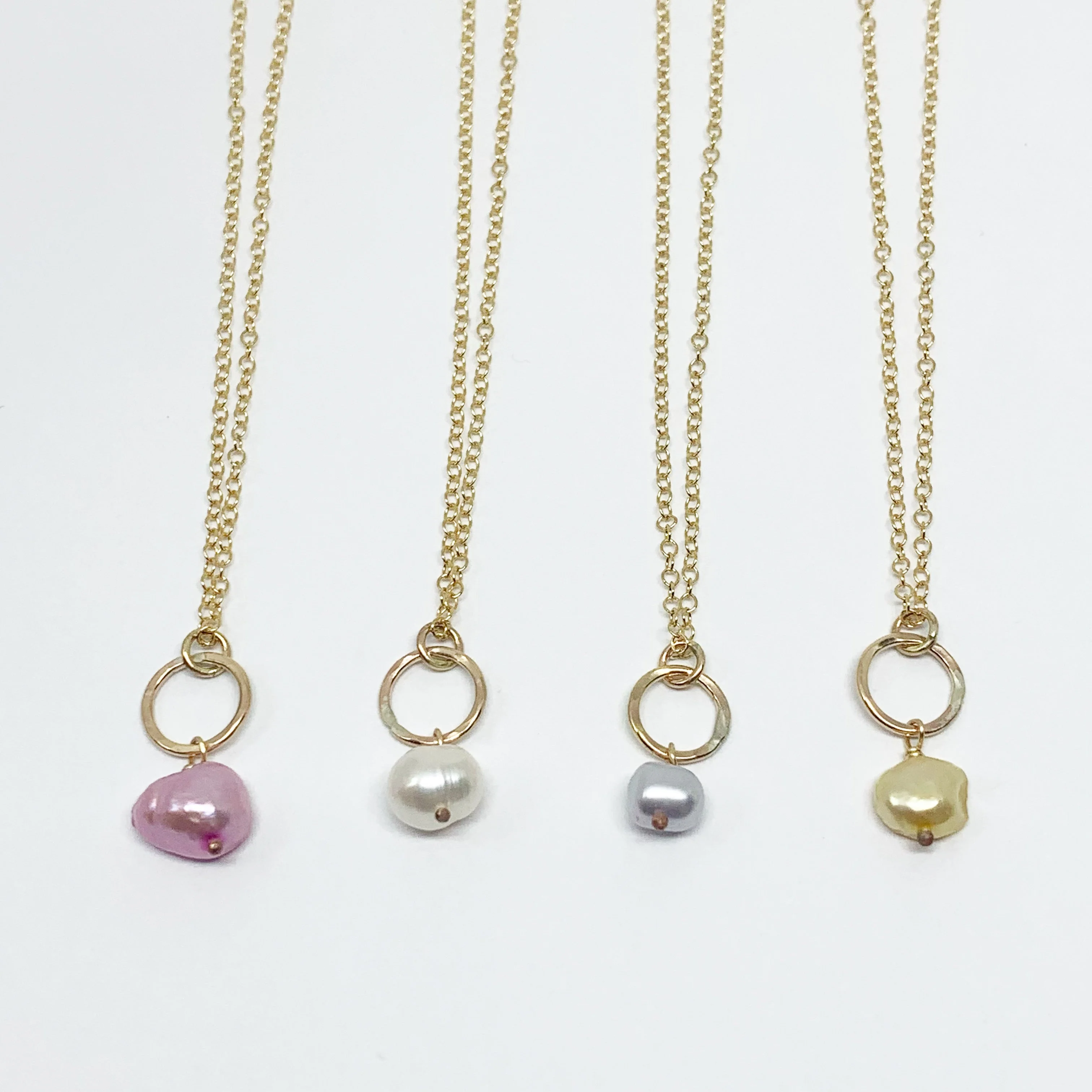 Pearl Drop Charm Necklace by Jennifer Cervelli Jewelry - Image 17