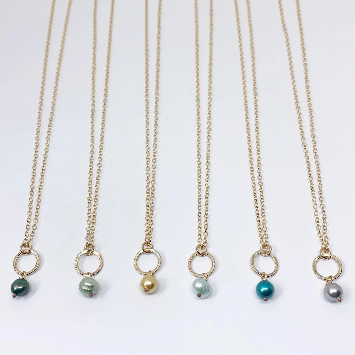 Pearl Drop Charm Necklace by Jennifer Cervelli Jewelry - Image 2