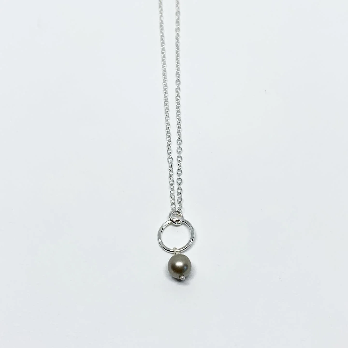 Pearl Drop Charm Necklace by Jennifer Cervelli Jewelry - Image 5