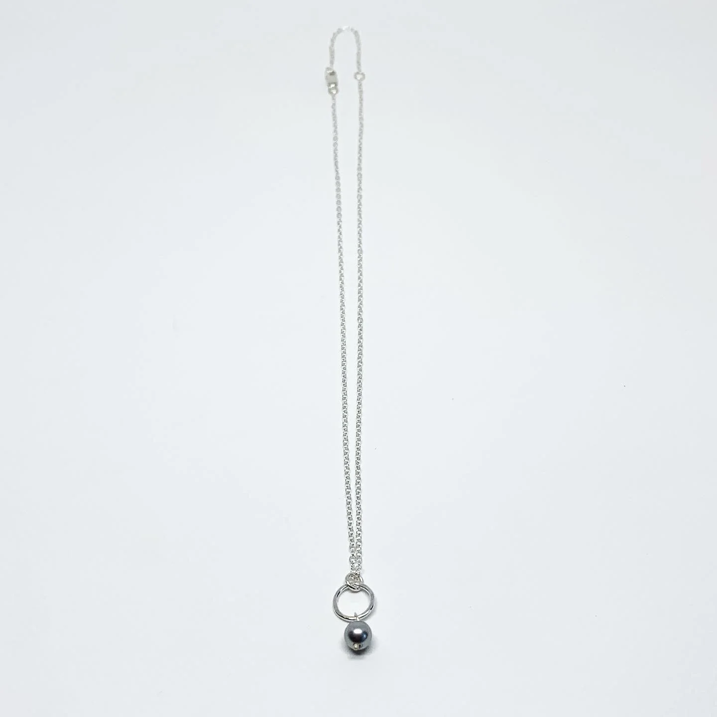 Pearl Drop Charm Necklace by Jennifer Cervelli Jewelry - Image 7