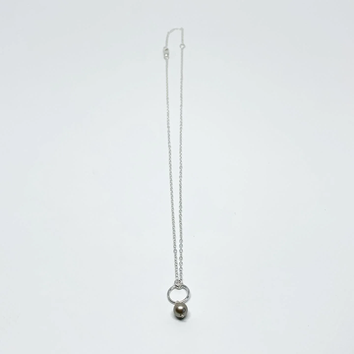 Pearl Drop Charm Necklace by Jennifer Cervelli Jewelry - Image 8