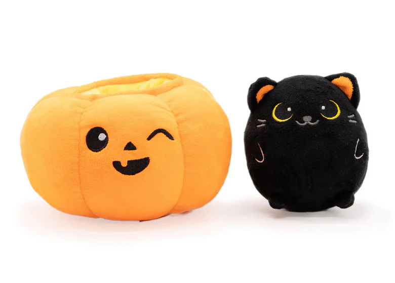 Peek-A-Boo Plush - Cat in Pumpkin - Image 2