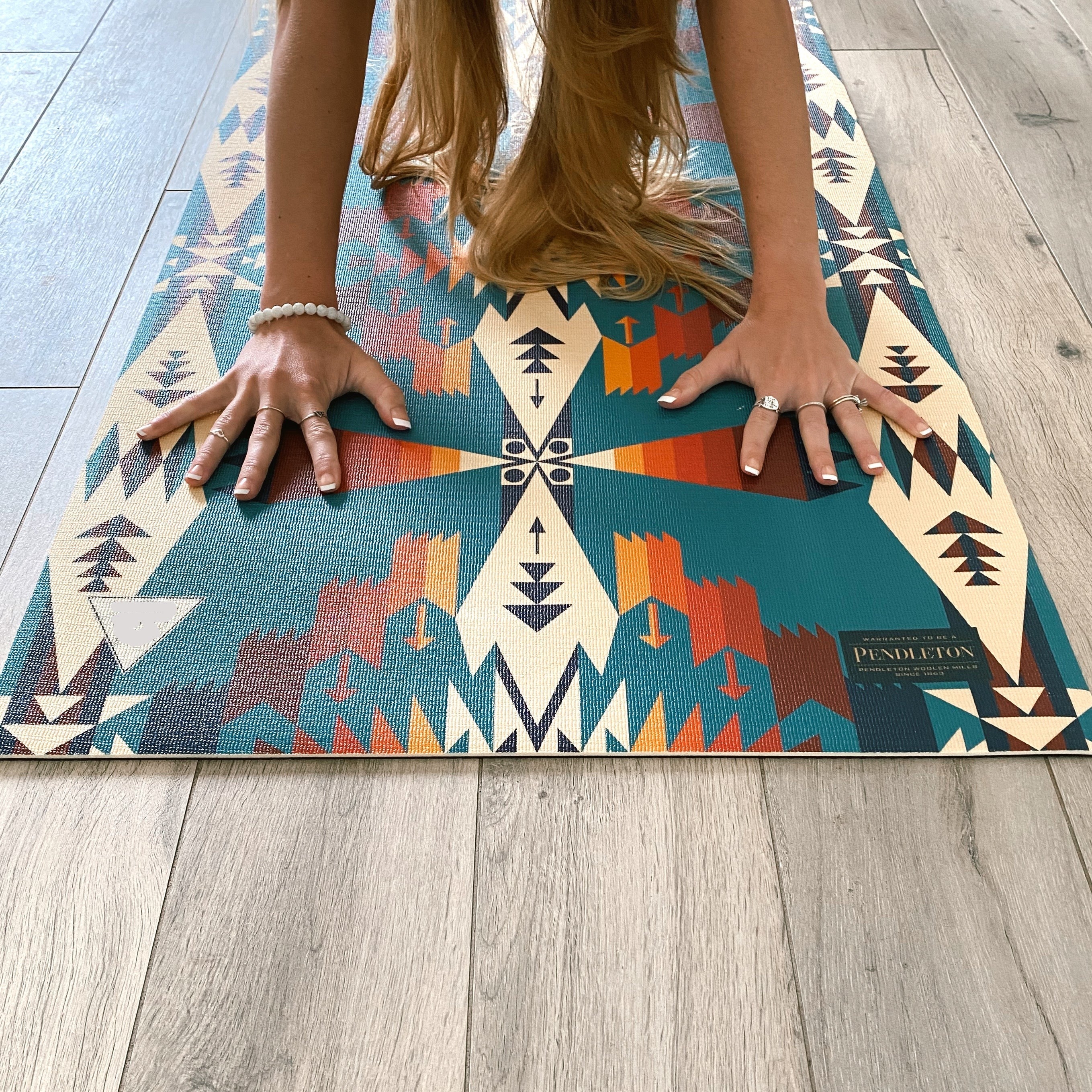 Pendleton x Yune Yoga Tucson Turquoise Mat 5mm by Yune Yoga - Image 4