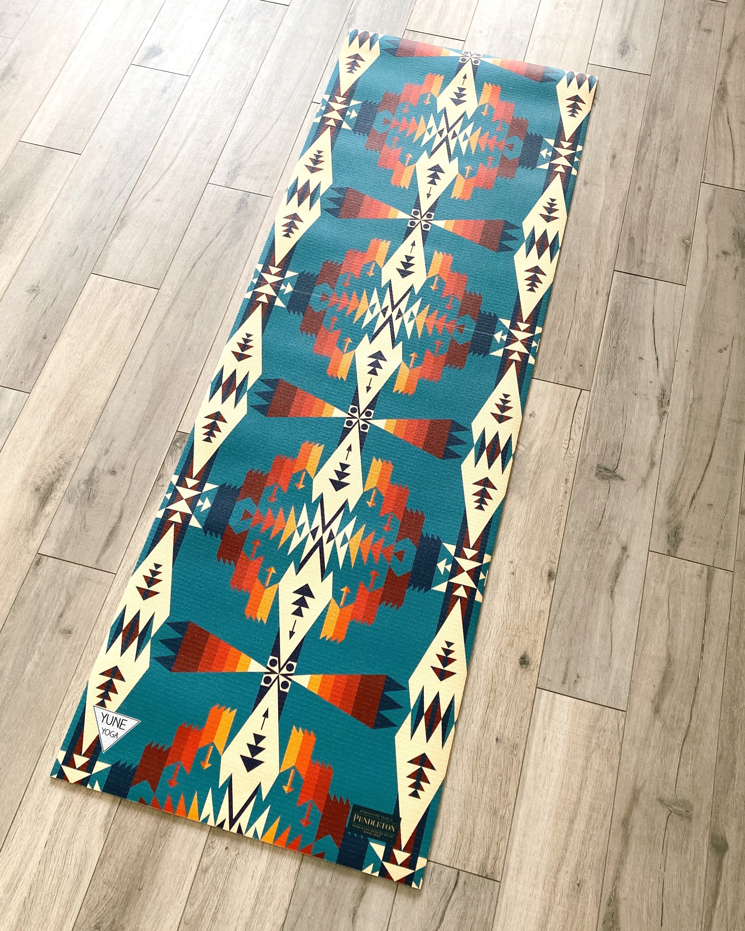 Pendleton x Yune Yoga Tucson Turquoise Mat 5mm by Yune Yoga - Image 5