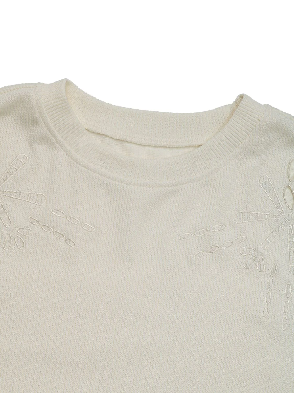 Perfee Cutout Round Neck Long Sleeve Sweatshirt - Image 6