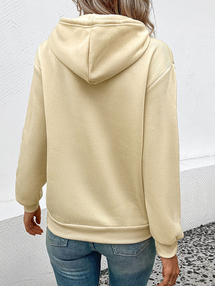 Perfee Long Sleeve Front Pocket Hoodie - Image 4