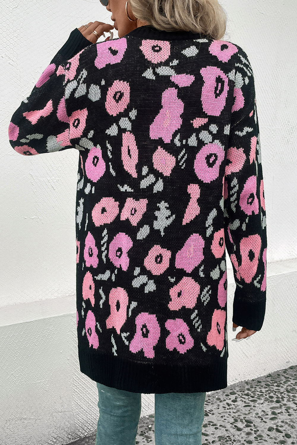 Perfee Open Front Longline Cardigan - Image 2