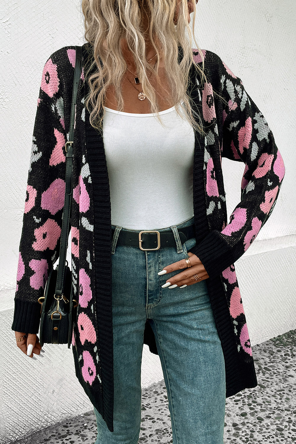 Perfee Open Front Longline Cardigan - Image 4