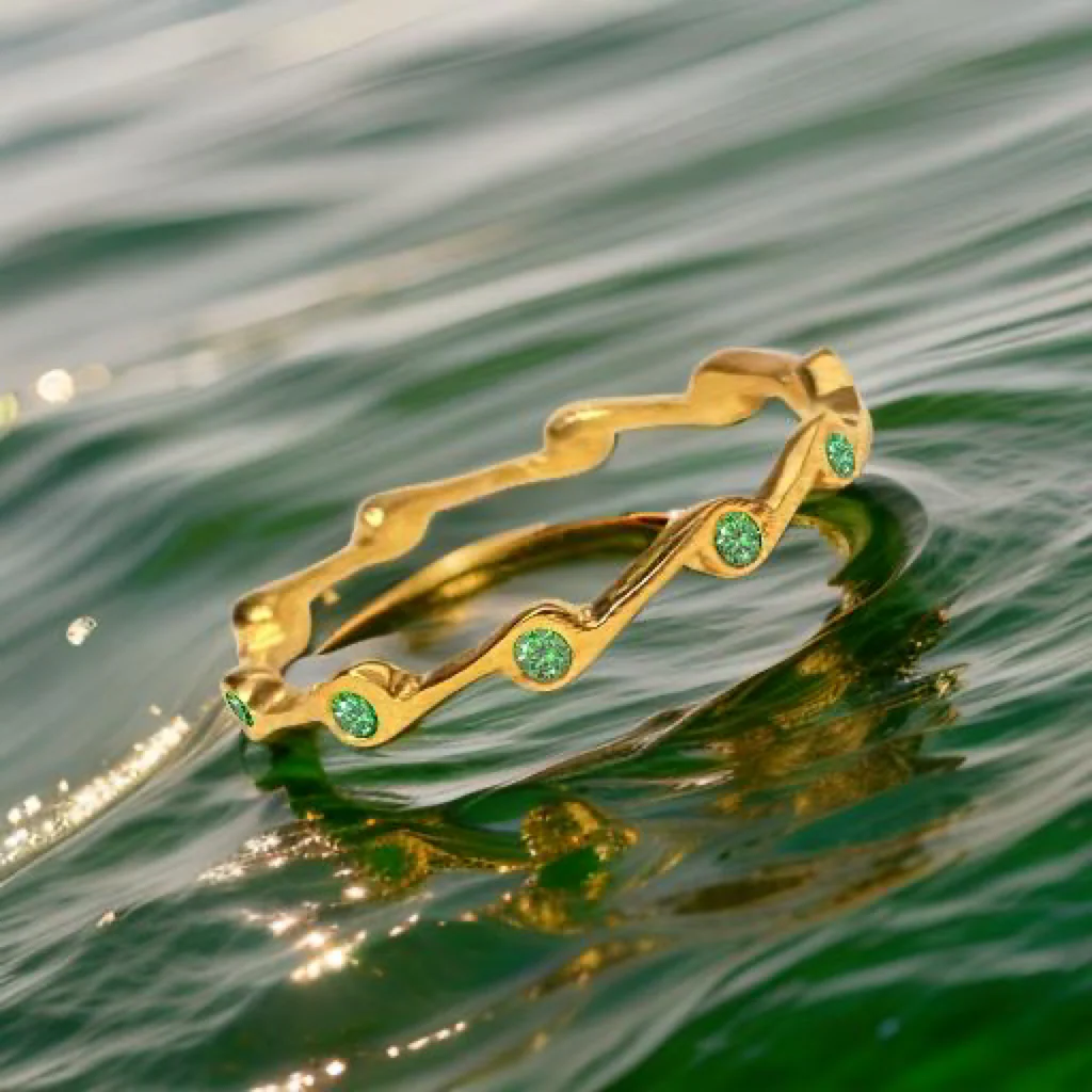 Peridot Birthstone Stacker Ring by The Urban Charm - Image 10