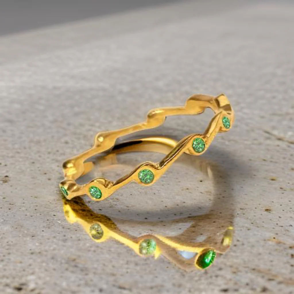 Peridot Birthstone Stacker Ring by The Urban Charm - Image 11