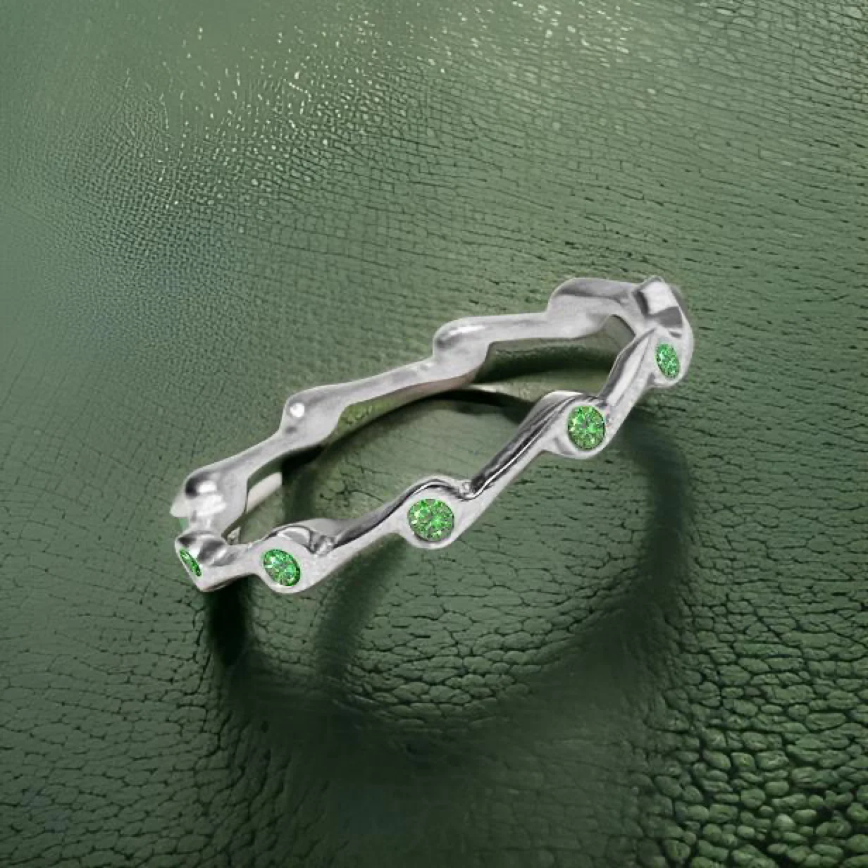 Peridot Birthstone Stacker Ring by The Urban Charm - Image 13