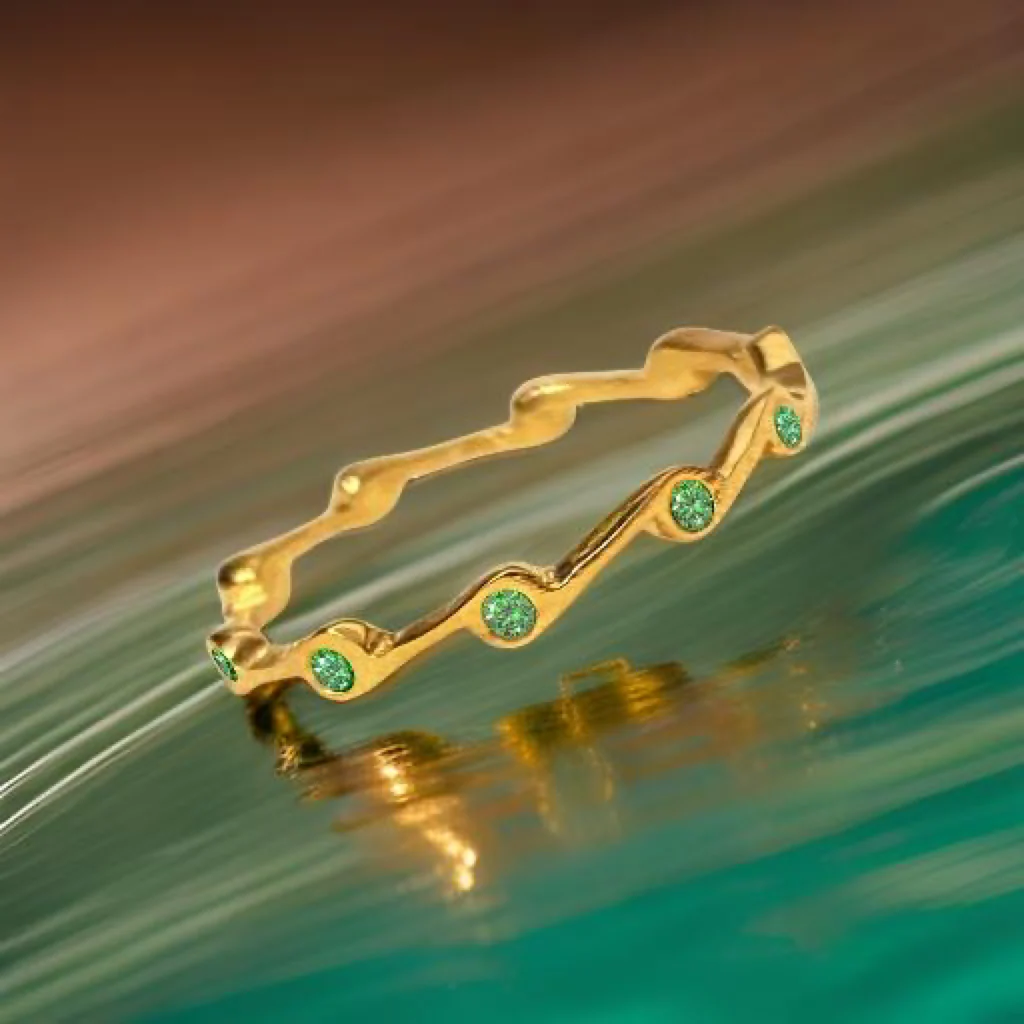 Peridot Birthstone Stacker Ring by The Urban Charm - Image 8