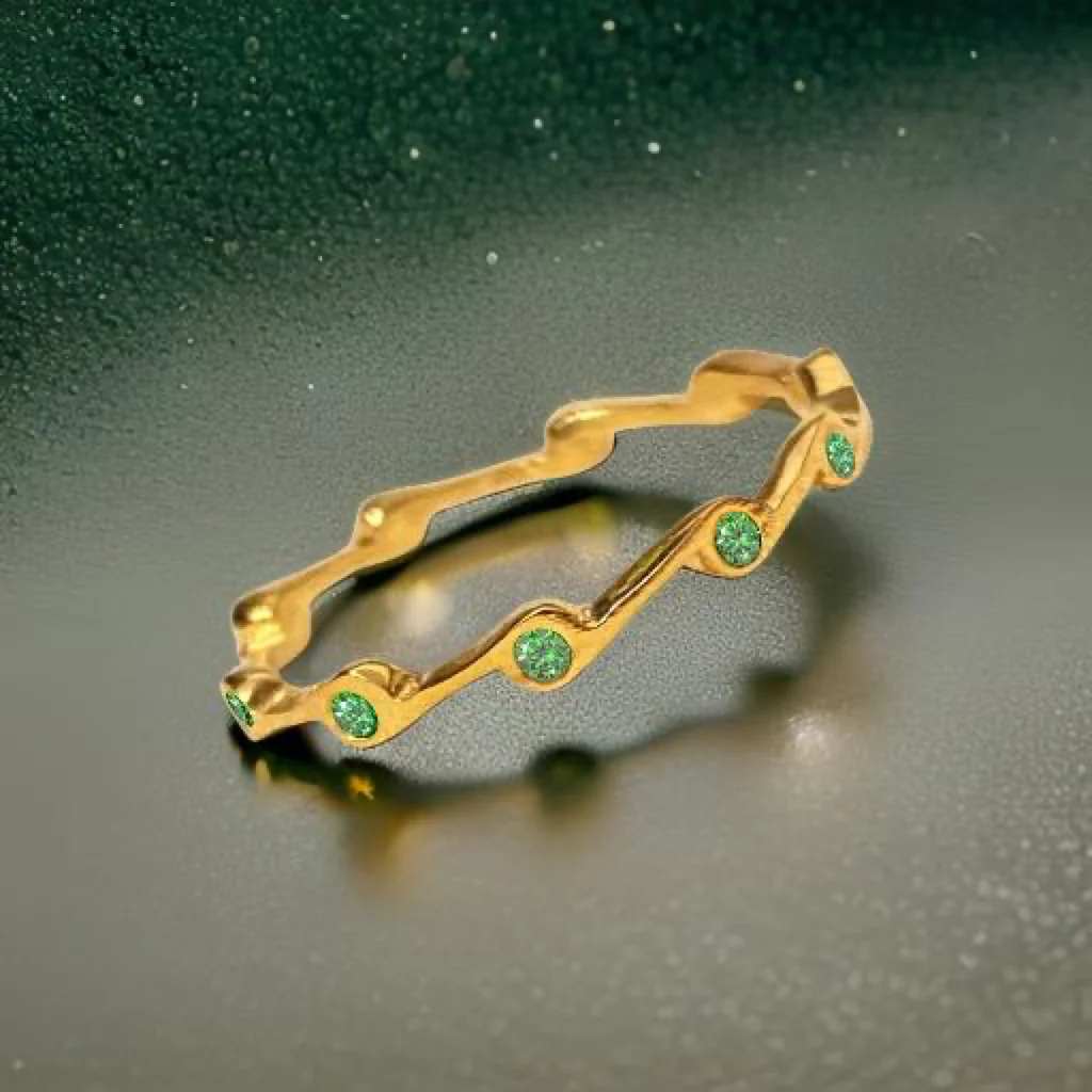 Peridot Birthstone Stacker Ring by The Urban Charm - Image 9