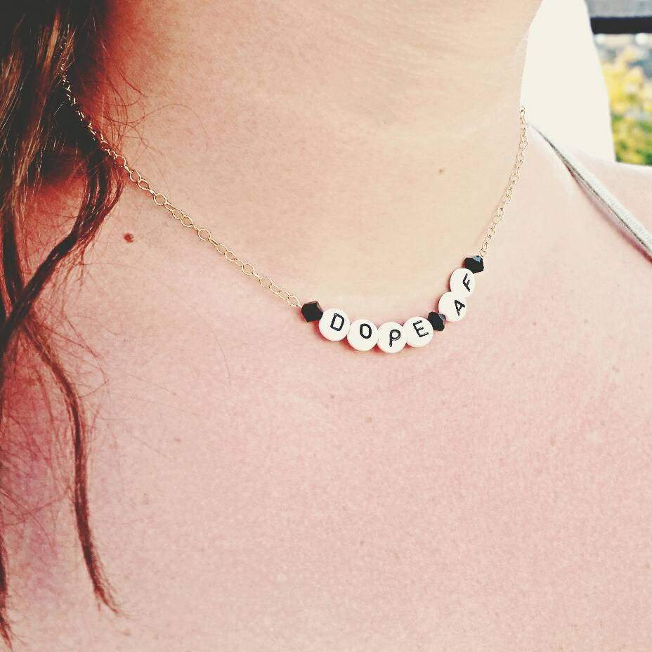 Personalized Letter Beads Choker by Salt and Sparkle - Image 4