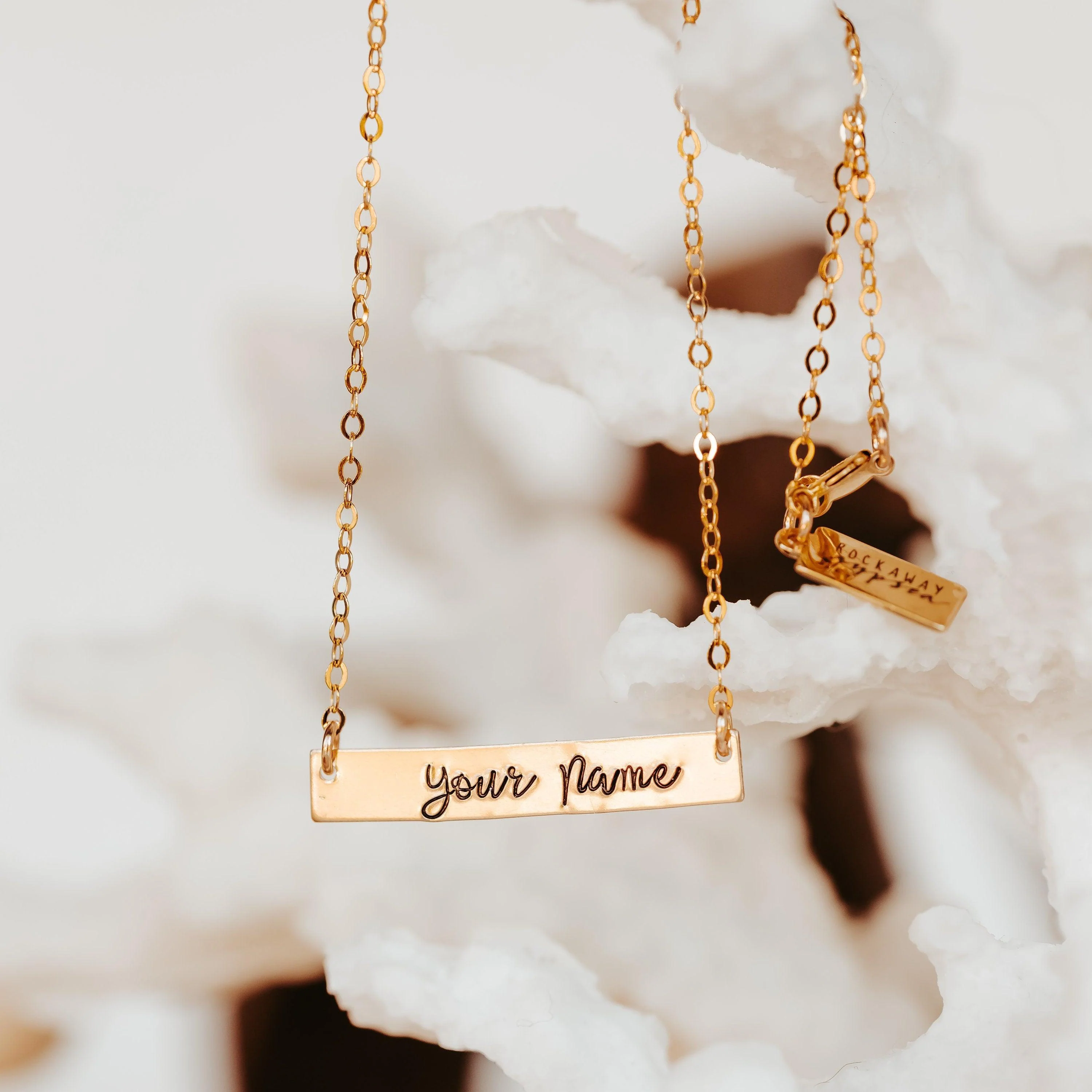 Personalized Name Bar Necklace by Salt and Sparkle - Image 4