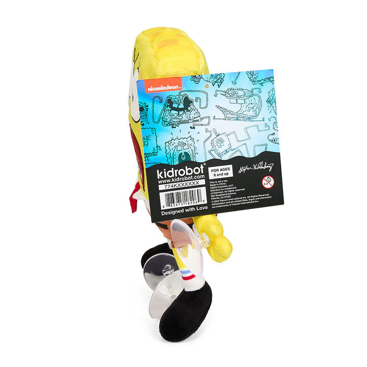 Phunny Plush: SpongeBob SquarePants - Window Clinger 8" - Scared SpongeBob - Image 2