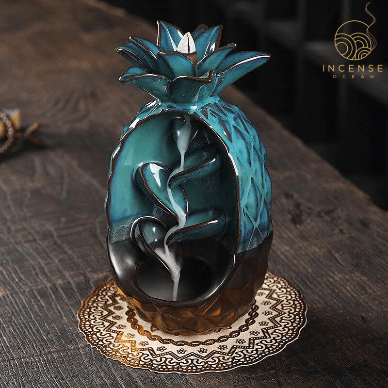Pineapple Ceramic Incense Burner by incenseocean - Image 2