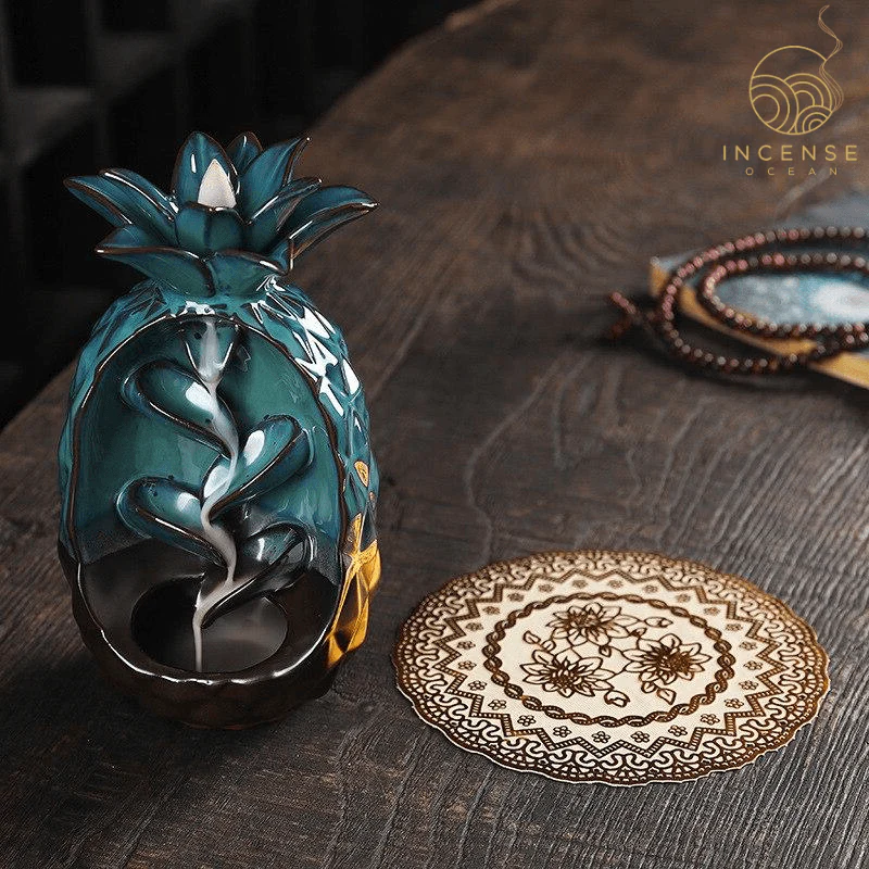 Pineapple Ceramic Incense Burner by incenseocean - Image 3