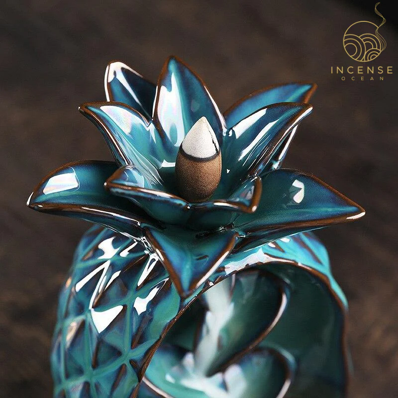 Pineapple Ceramic Incense Burner by incenseocean - Image 4