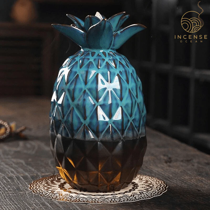Pineapple Ceramic Incense Burner by incenseocean - Image 6