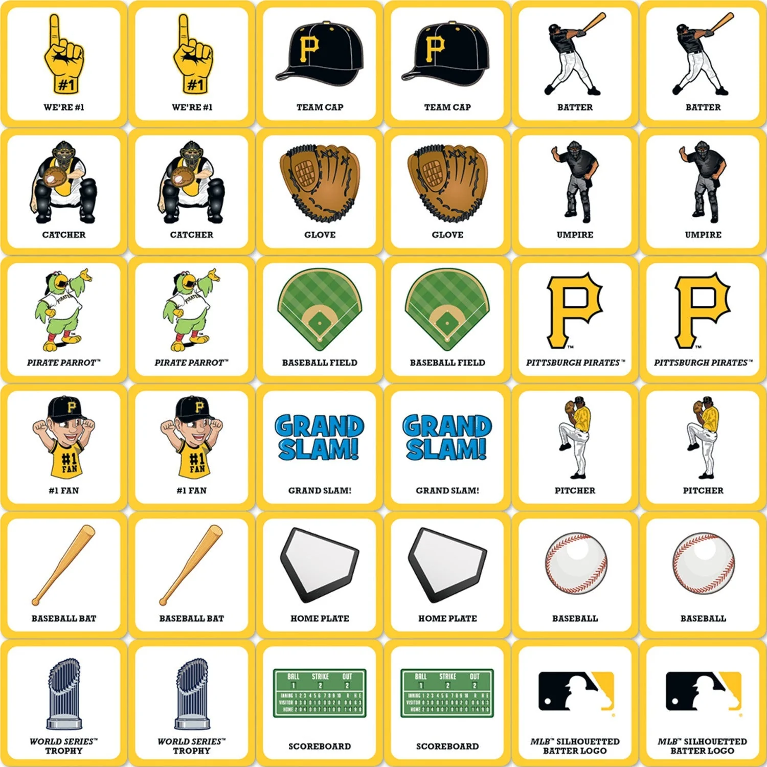 Pittsburgh Pirates Matching Game by MasterPieces Puzzle Company INC - Image 2
