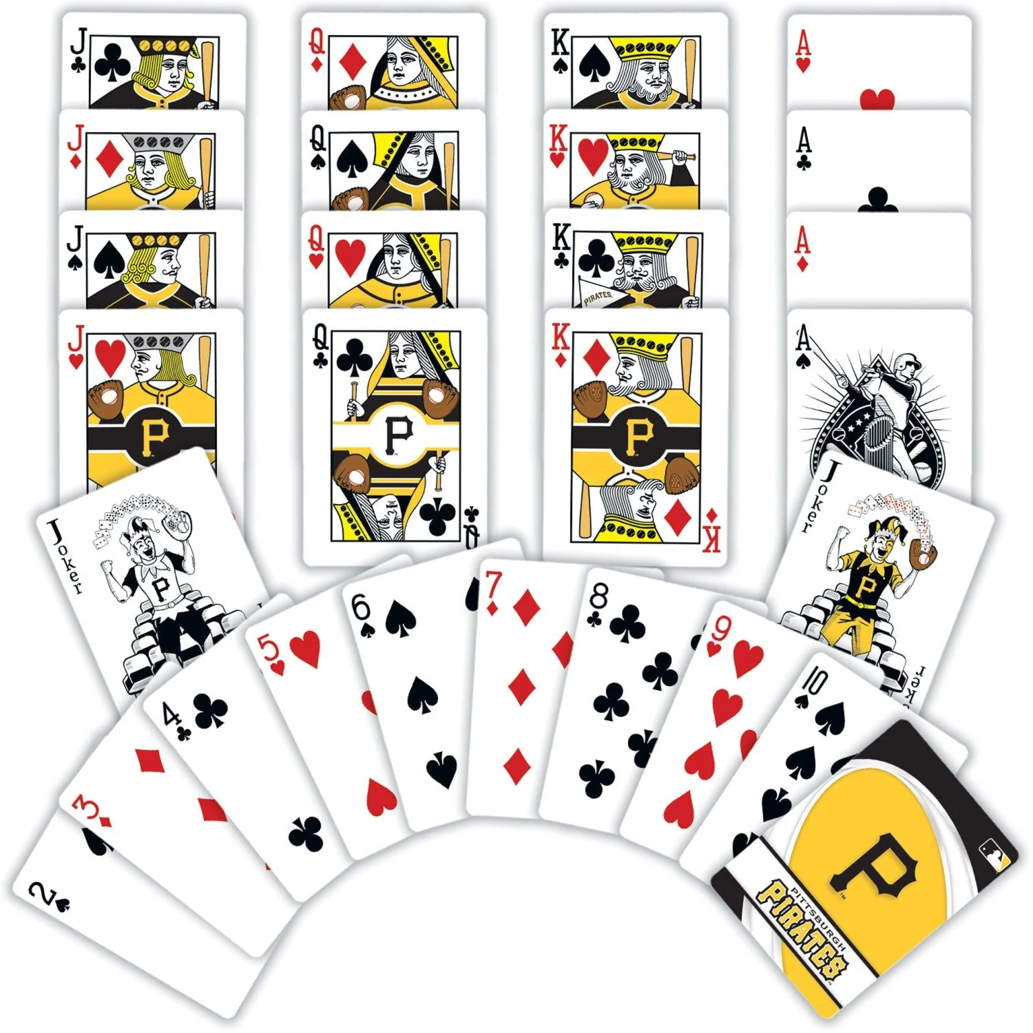 Pittsburgh Pirates Playing Cards - 54 Card Deck by MasterPieces Puzzle Company INC - Image 2