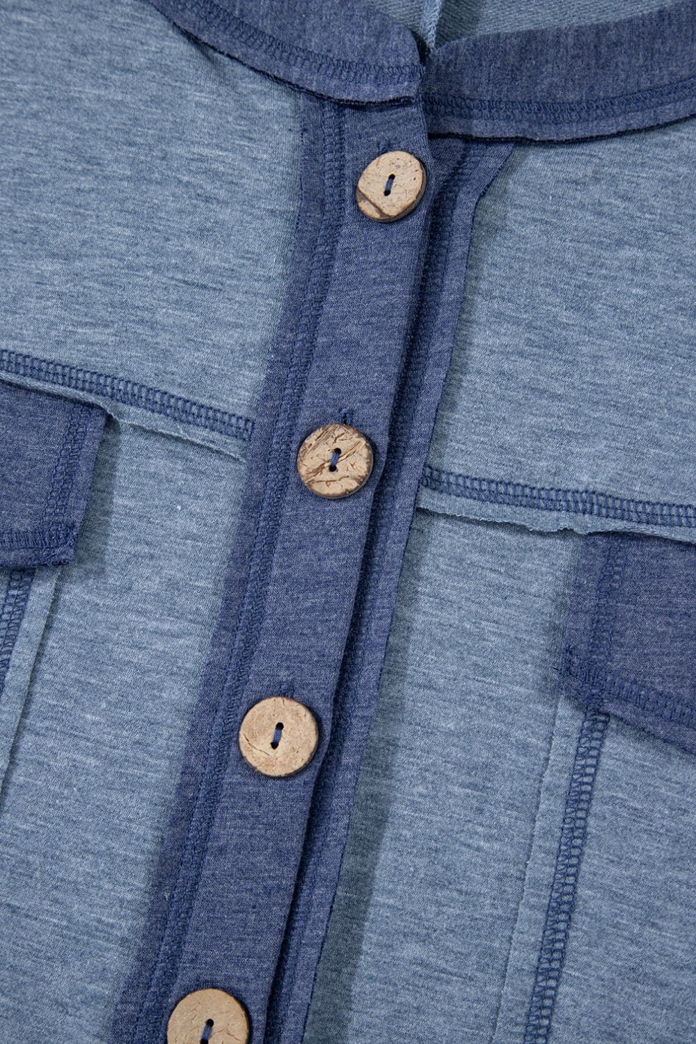Placket Chest Pockets Short Sleeve Wide Leg Jumpsuit - Image 8