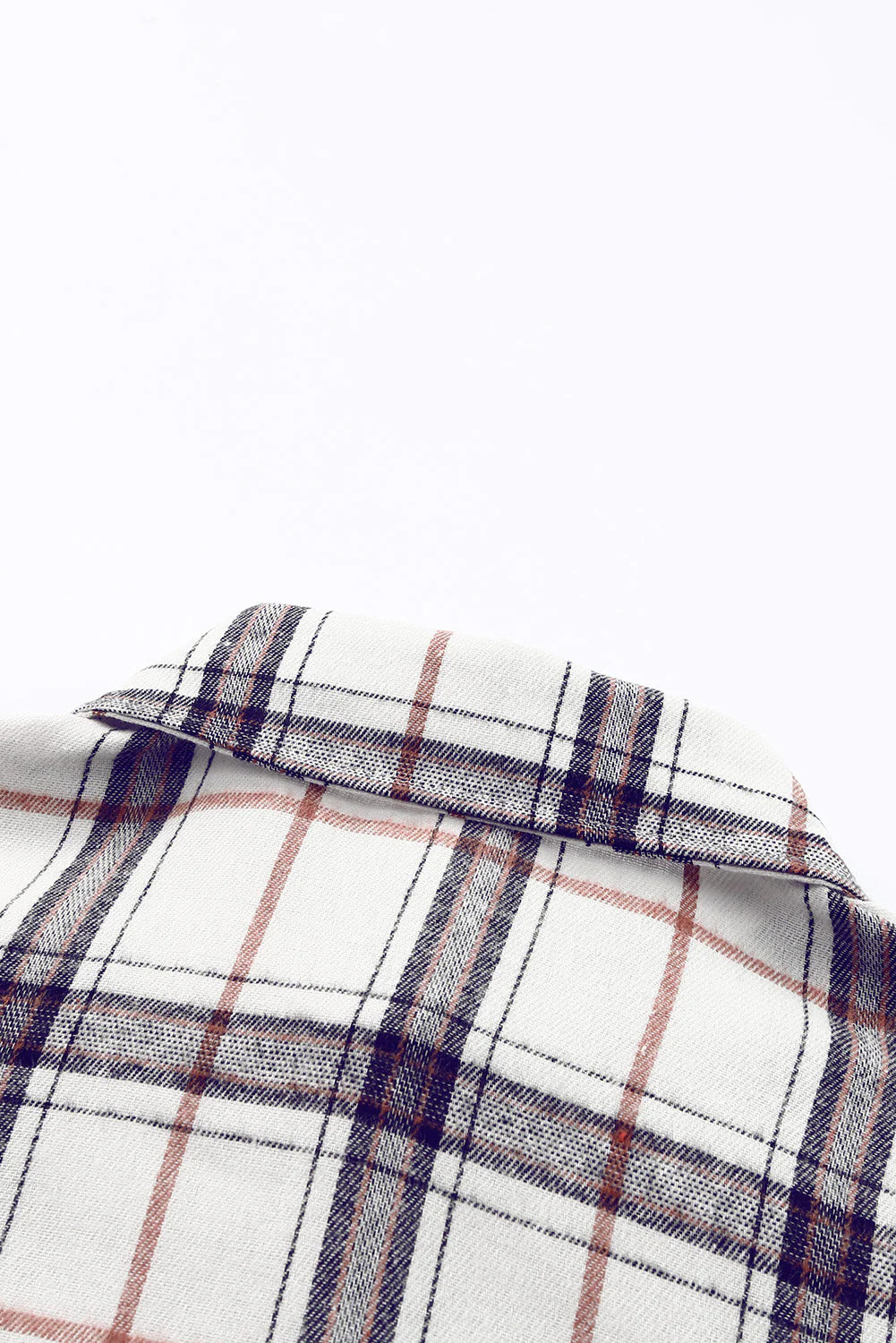 Plaid Button Up Long Sleeve Shacket - Image 11