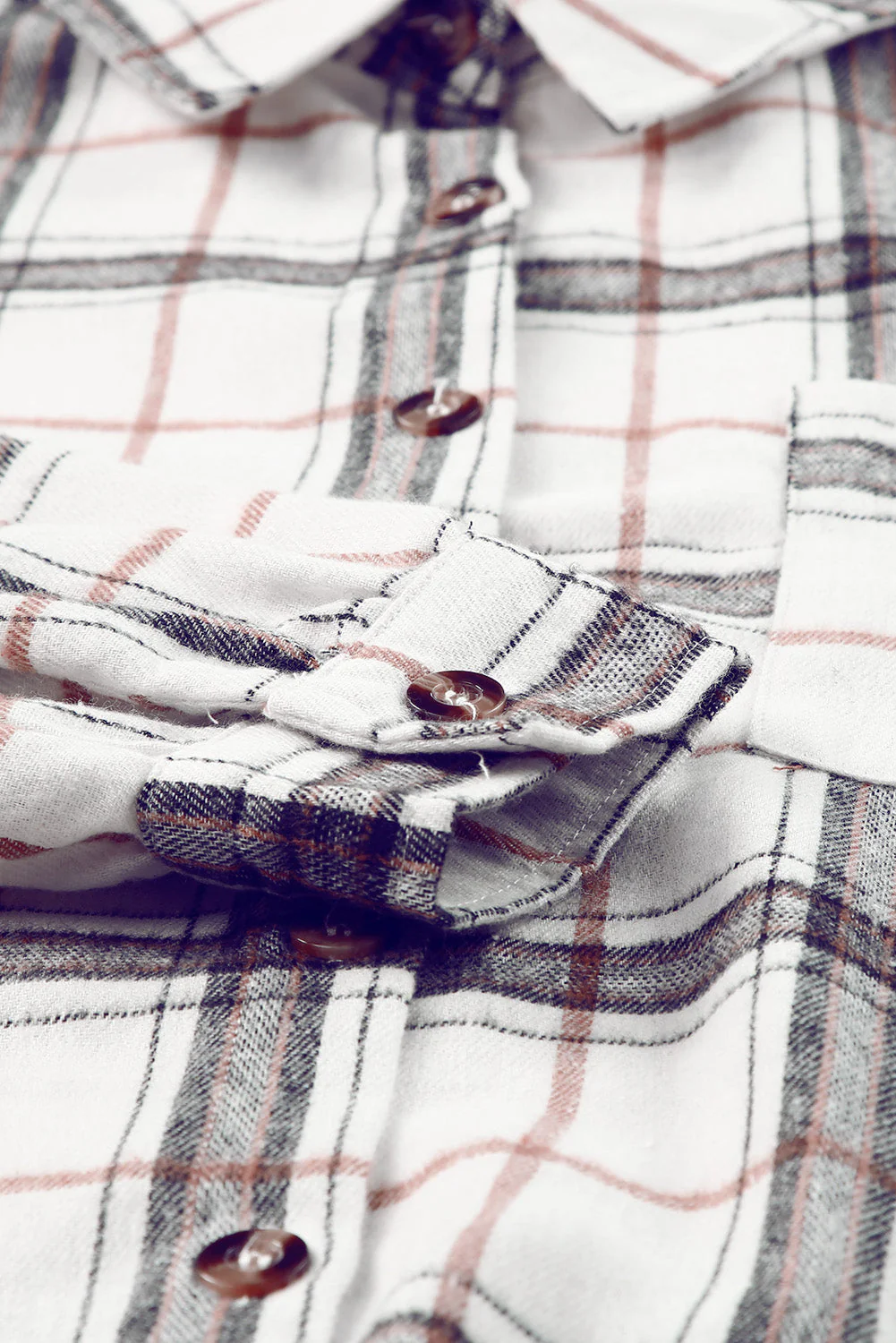 Plaid Button Up Long Sleeve Shacket - Image 12