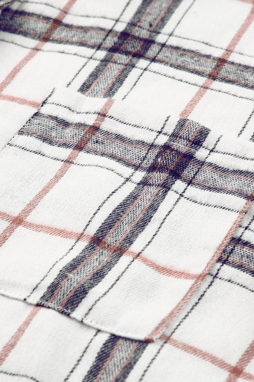 Plaid Button Up Long Sleeve Shacket - Image 13