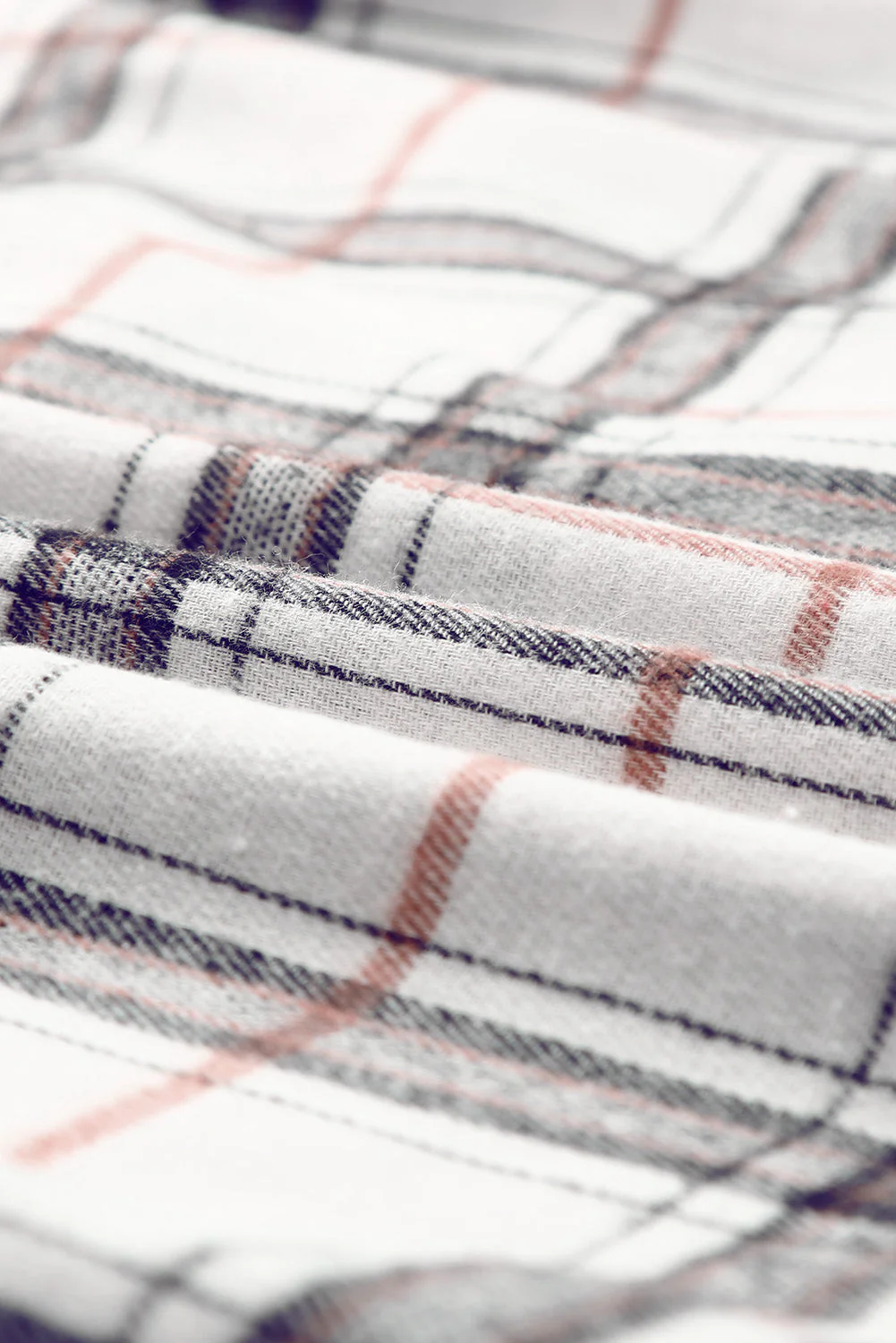 Plaid Button Up Long Sleeve Shacket - Image 14