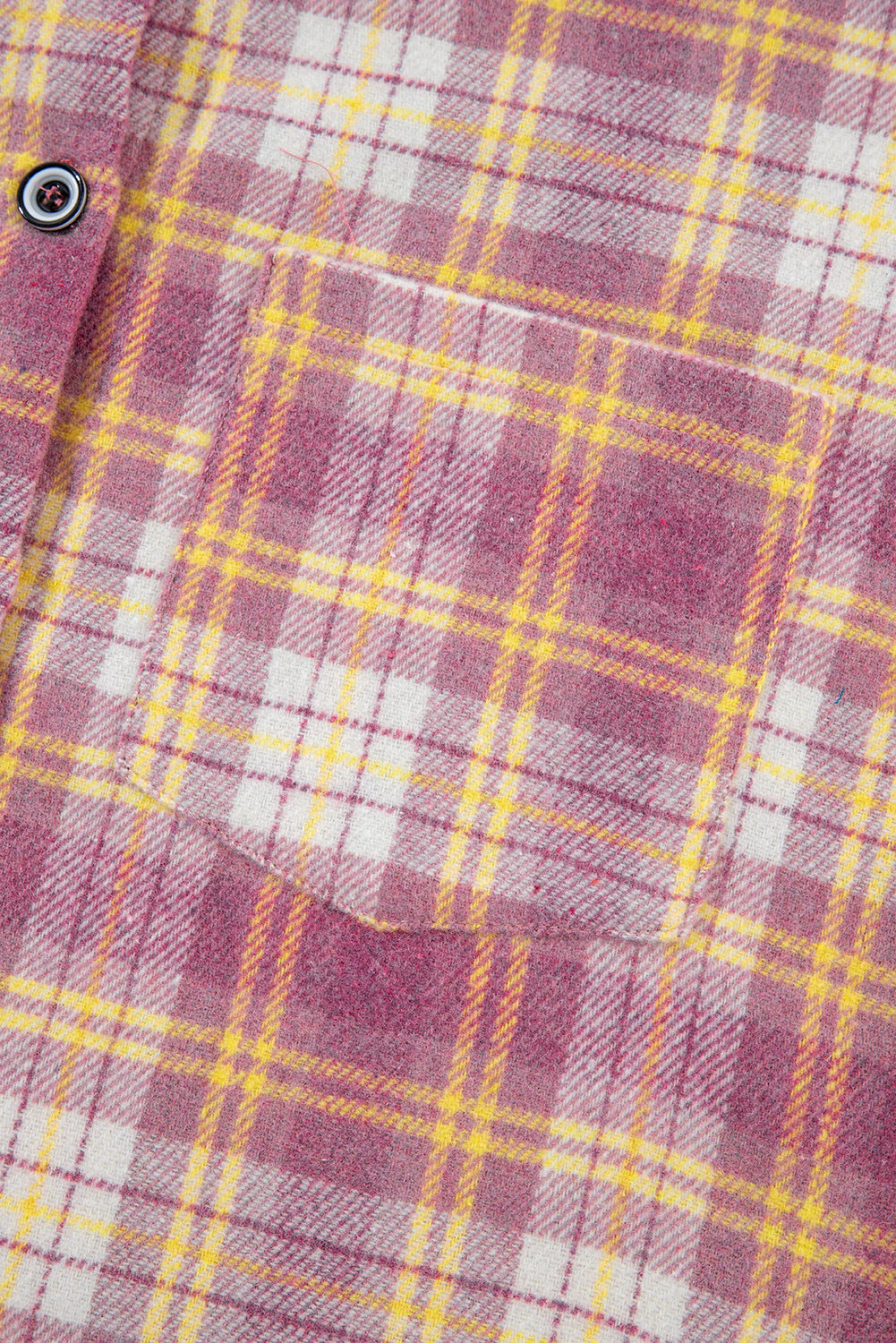 Plaid Collared Neck Button Up Shacket - Image 10