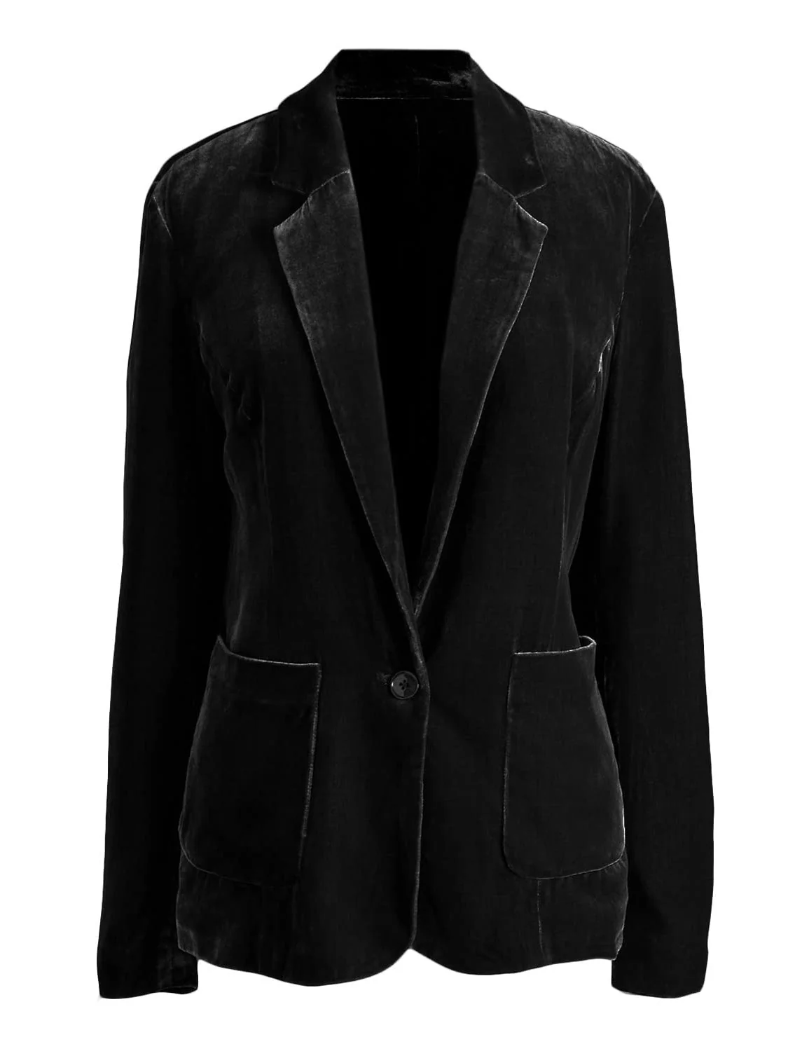 Pocketed Button Up Lapel Collar Blazer - Image 4