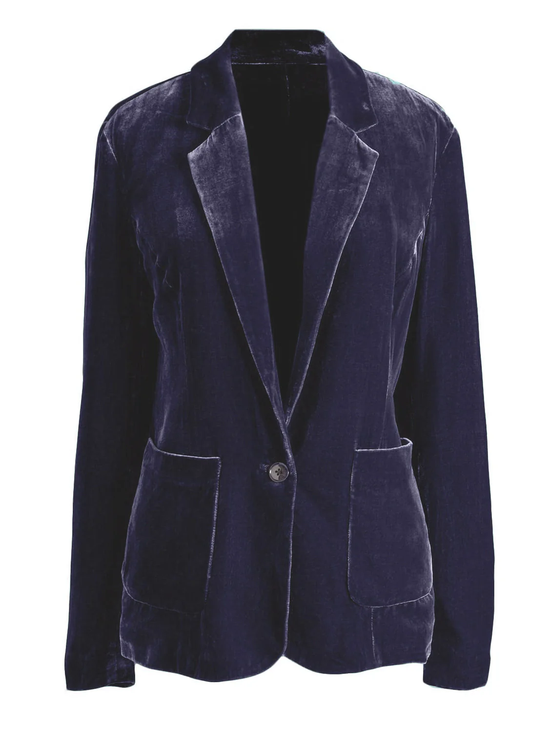 Pocketed Button Up Lapel Collar Blazer - Image 8