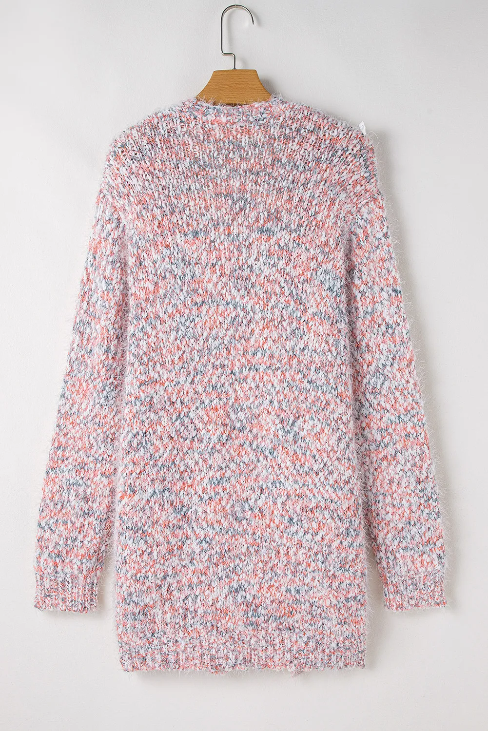 Pocketed Open Front Long Sleeve Cardigan - Image 7
