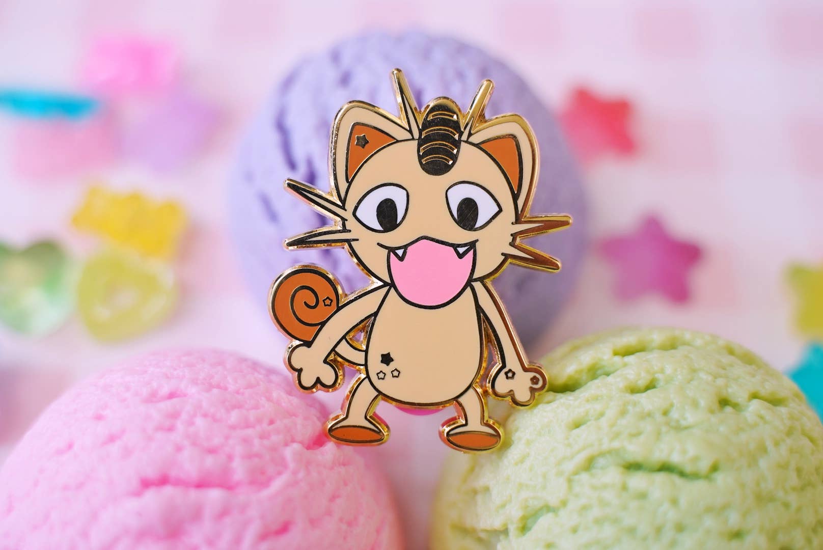 Pokemon: Meowth Enamel Pin - Image 2