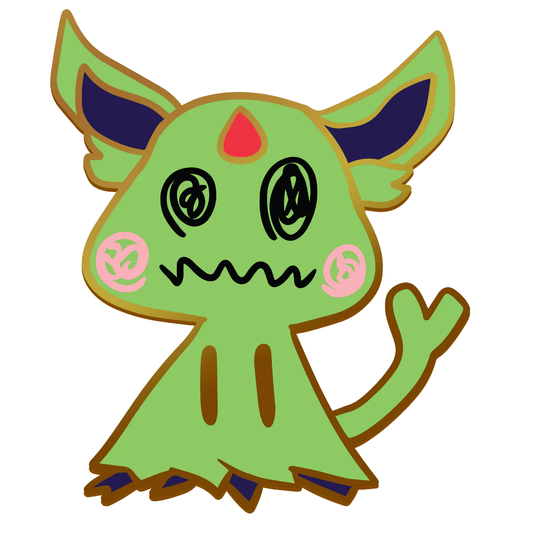 Pokemon: Mimikyu Shiny Espeon Enamel Pin - Image 4