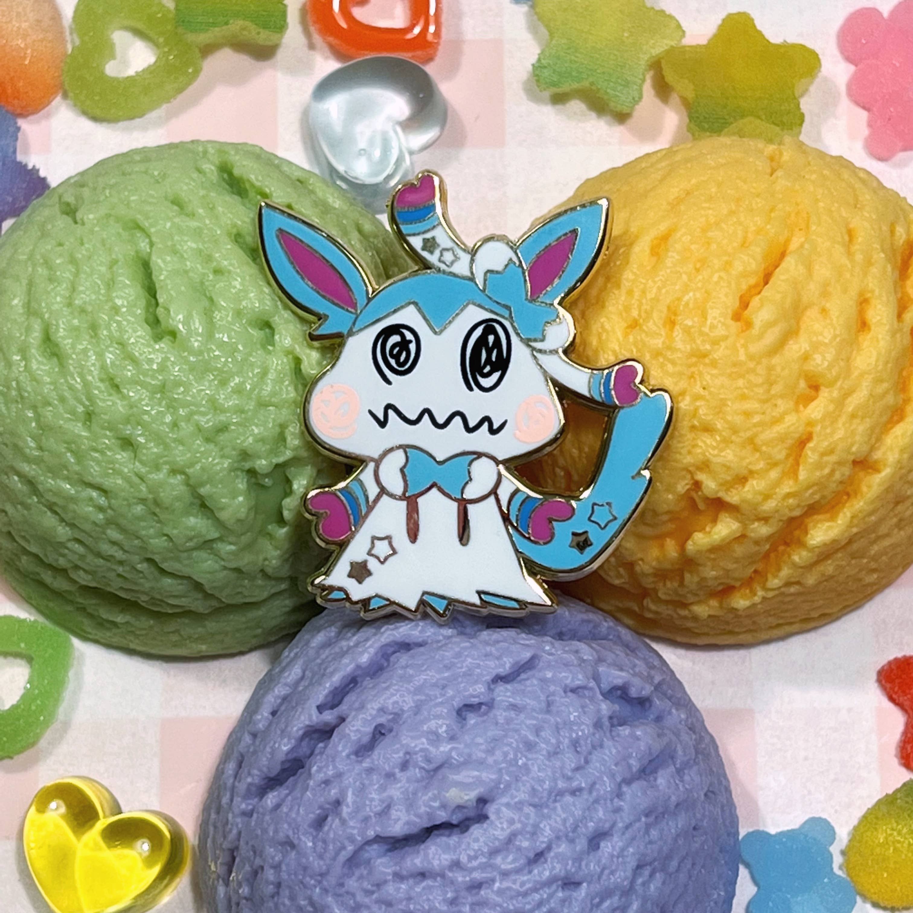 Pokemon: Mimikyu Shiny Sylveon Enamel Pin - Image 2
