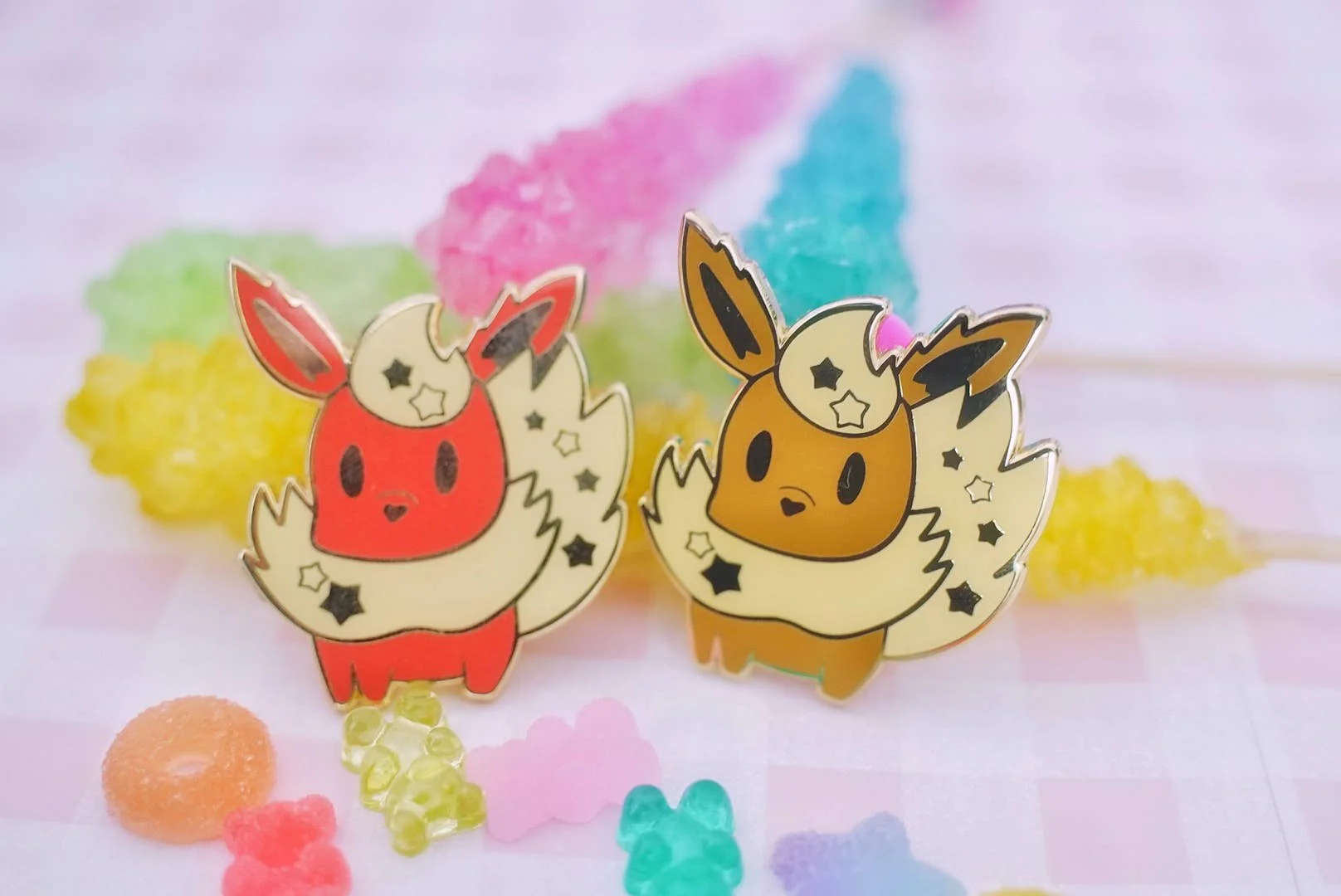 Pokemon: Shiny Flareon Enamel Pin - Image 2