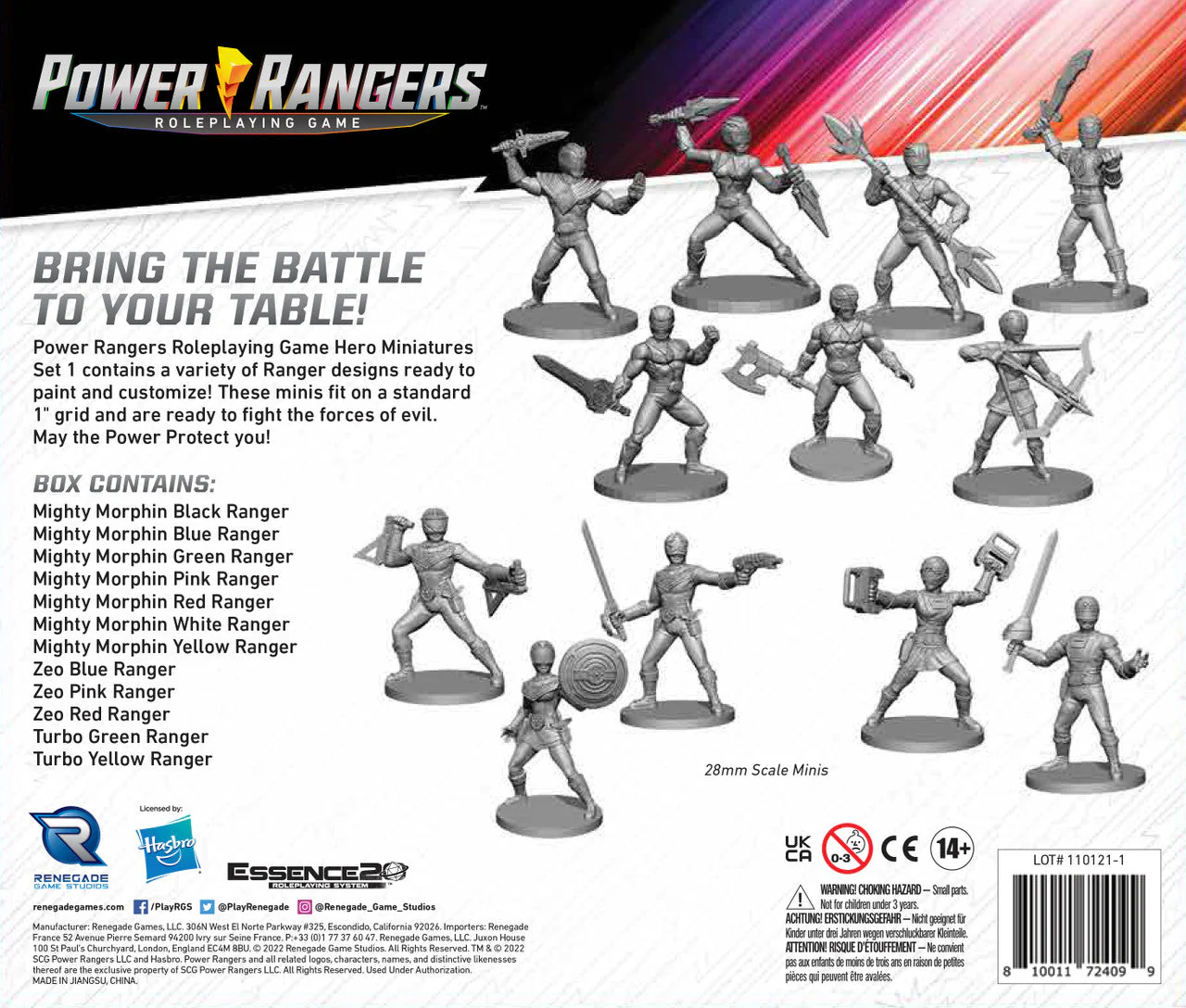 Power Rangers RPG: Hero Miniatures - Set 1 - Image 2