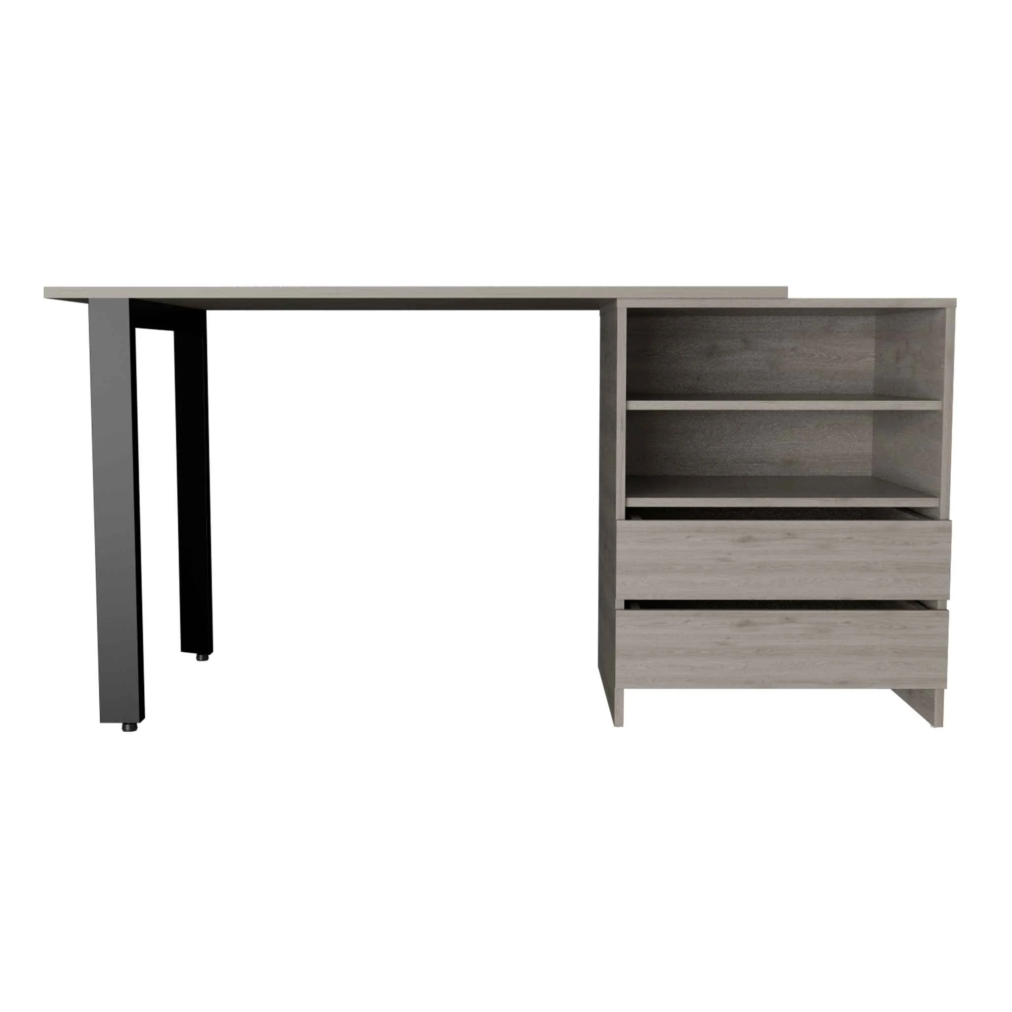 Pragma 120 Writing Desk, Two Drawers, Two Shelves by FM FURNITURE - Image 4