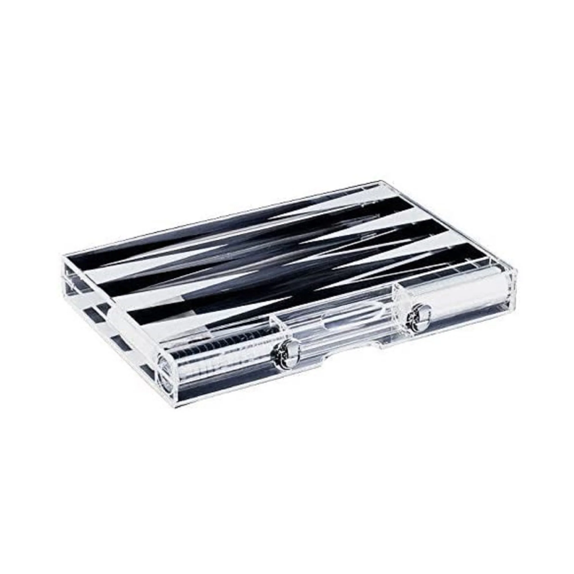 Premium 18-Inch Lucite Backgammon Set - Elegant Design for Timeless Enjoyment by Pursonic - Image 4