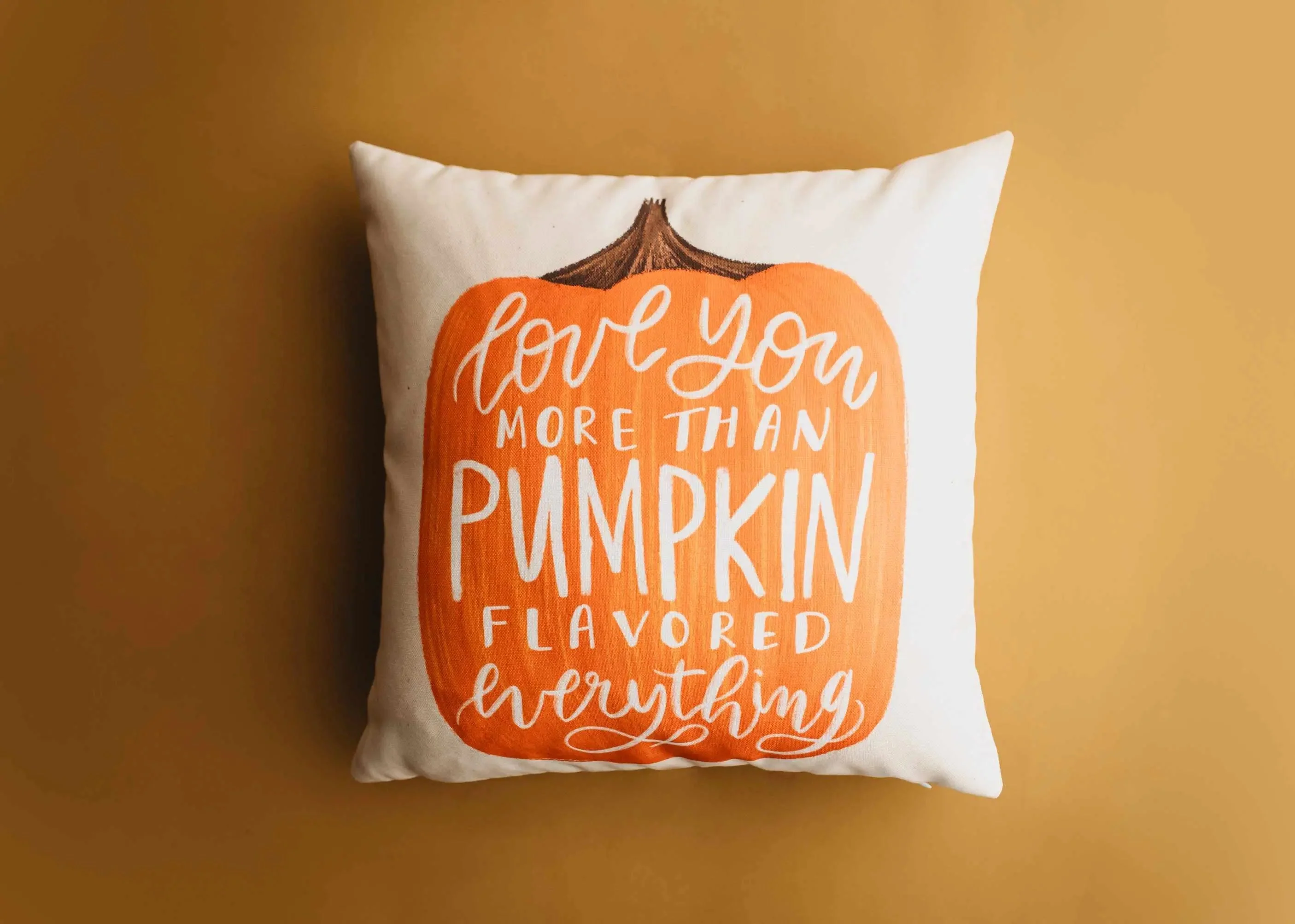 Primitive Pumpkin Decor Pillow Cover |  Thanksgiving Décor | Farmhouse Pillows | Country Decor | Fall Throw Pillows | Cute Throw Pillows by UniikPillows - Image 2